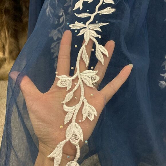 Custom Made Embroidered Lace and Exquisite Beaded 
& Sequins Mermaid Gown - Picture 17 of 17